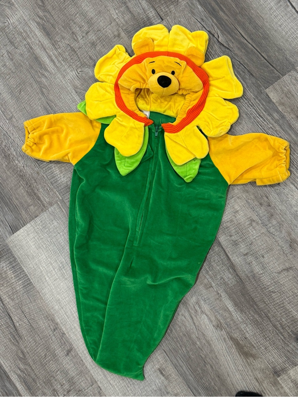 Vintage Disney Winnie the Pooh sunflower Halloween costume